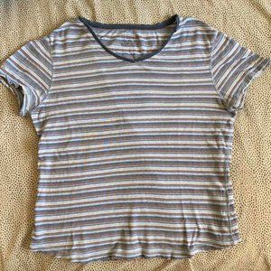 Vintage Faded Glory Striped T-Shirt